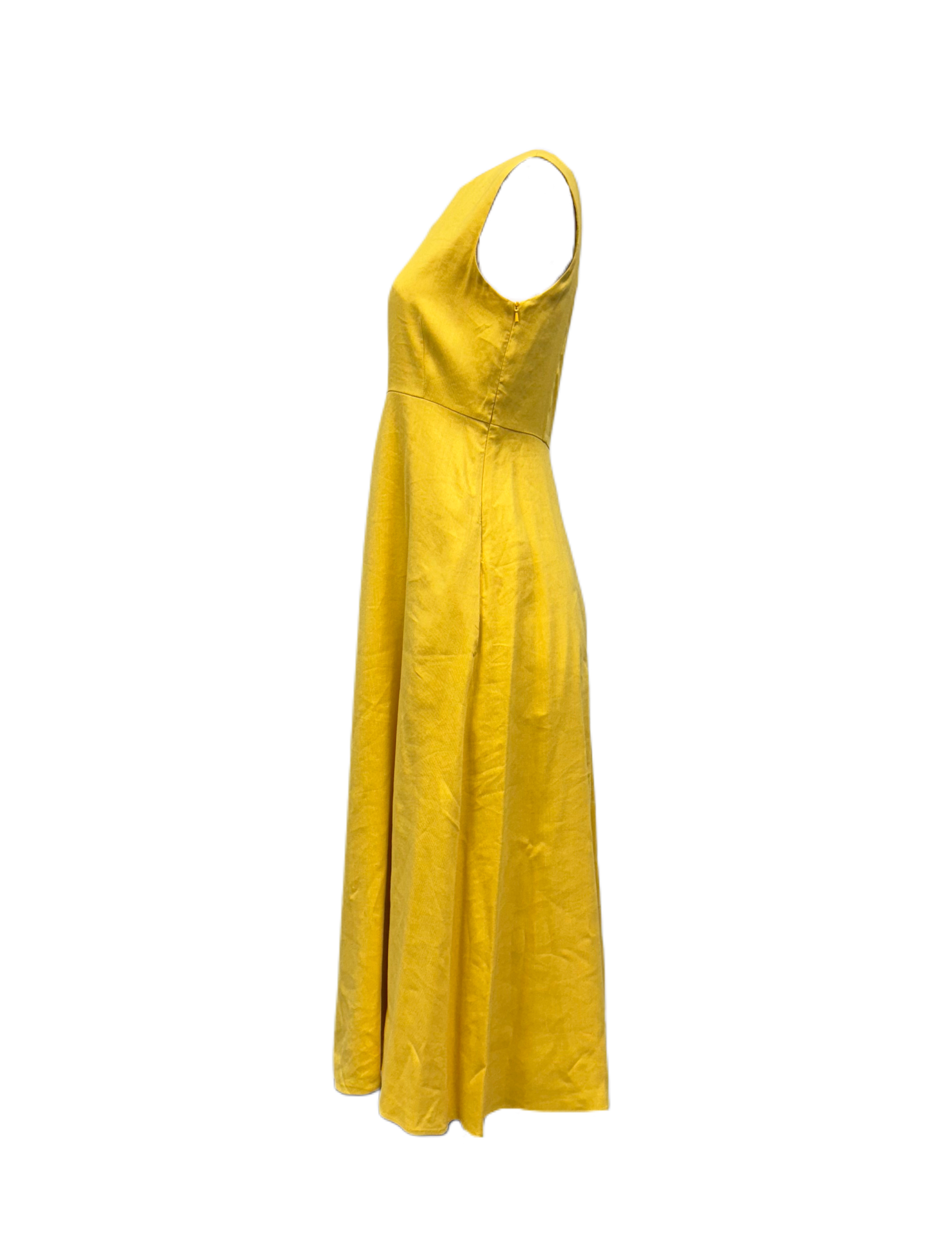 ワンピース MAX MARA Woman Dress Yellow 2411321014600 001 MAX MARA: Dress woman - Yellow | Max Mara dress